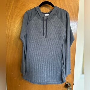 Columbia long quilted hoodie size M